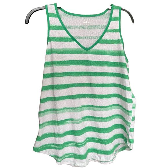Soho New York Tank Top with Green Stripes - sz Med St Patricks Day - Picture 1 of 10